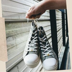 PF Flyers Allston high top retro women’s sneaker green Canvas 7
